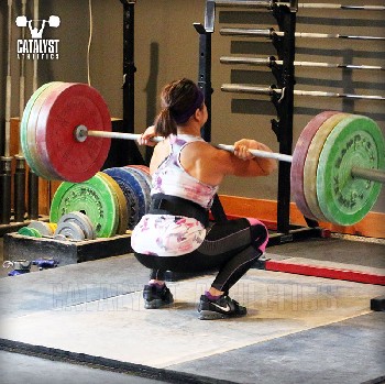 Snow front squat - Olympic Weightlifting, strength, conditioning, fitness, nutrition - Catalyst Athletics